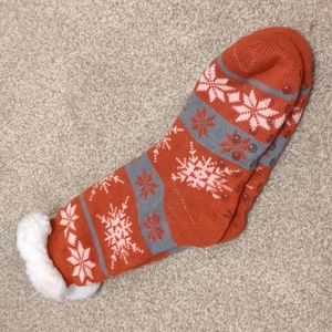 New Sherpa Fleece Holiday Socks